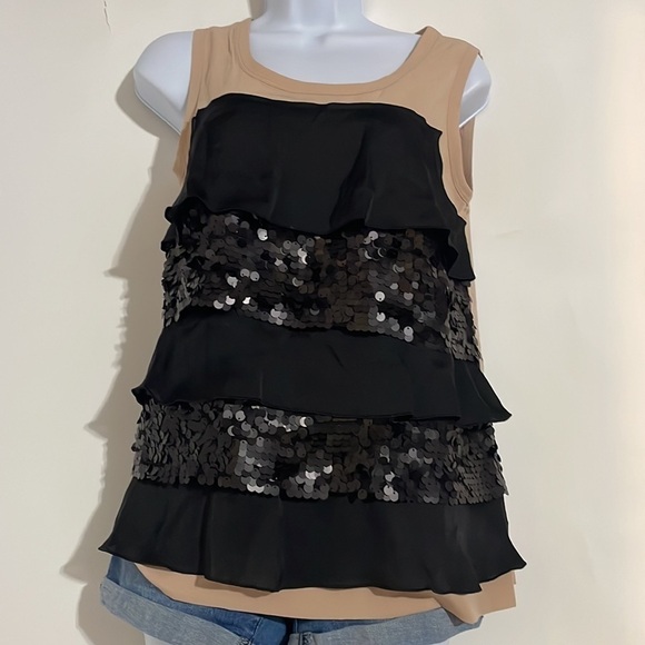 simply VERA Vera Wang Sequin Top! - Picture 2 of 2